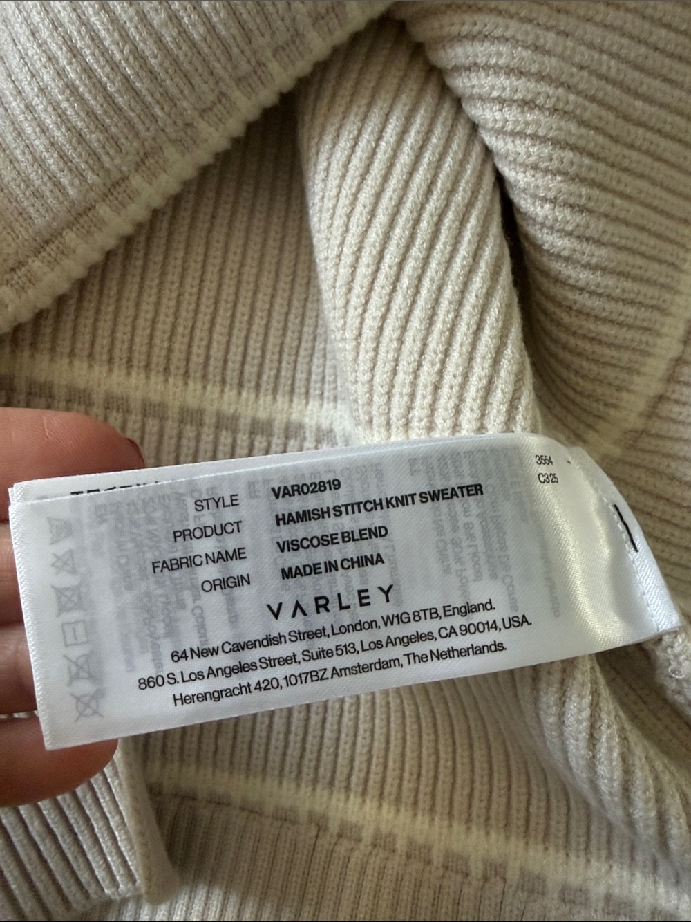 Varley Hamish Roll-Neck Stitch Knit Sweater - Picture 12 of 12